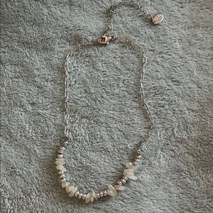 Icing Silver and Cream Necklace